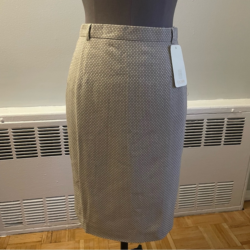 Escada gray honeycomb pencil skirt Size 36